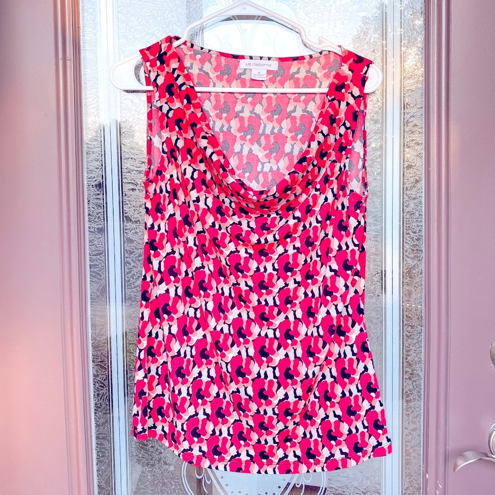 Liz Claiborne Graphic Top | Medium